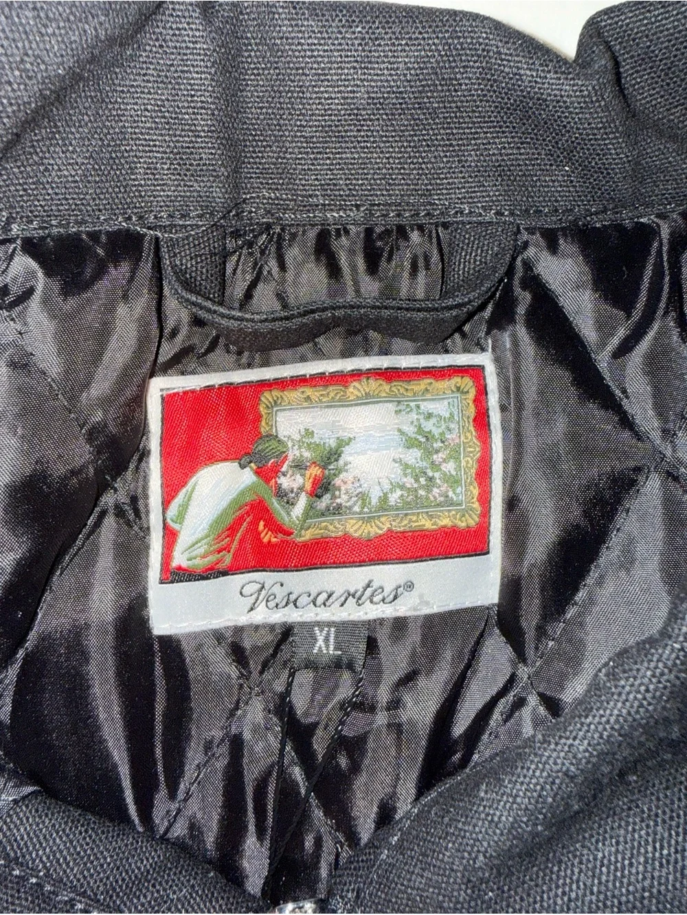 Black Embroidered Samurai Zip Bomber Jacket